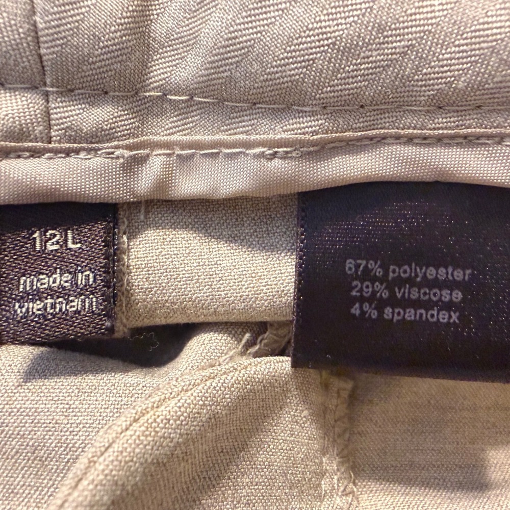 The Limited Collection Drew Fit Women's Tan Dress Pants 12 Long Career 99-14 - Picture 8 of 14